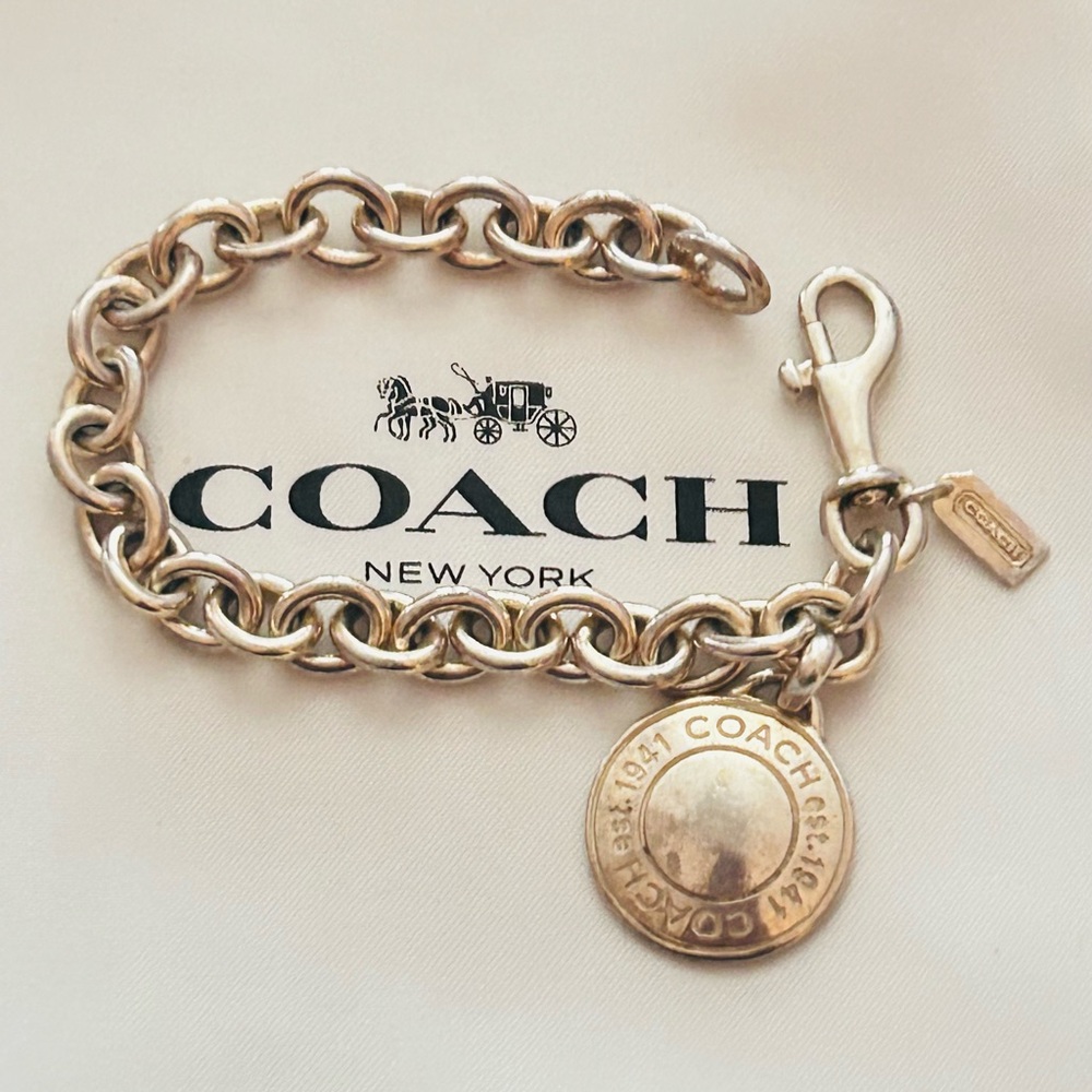 Coach 925 Sterling Silver Charm Bracelet - Picture 5 of 14